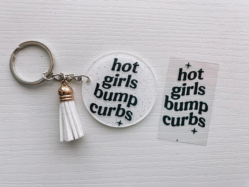 Hot girls bump curbs (set of 4 mini decals)
