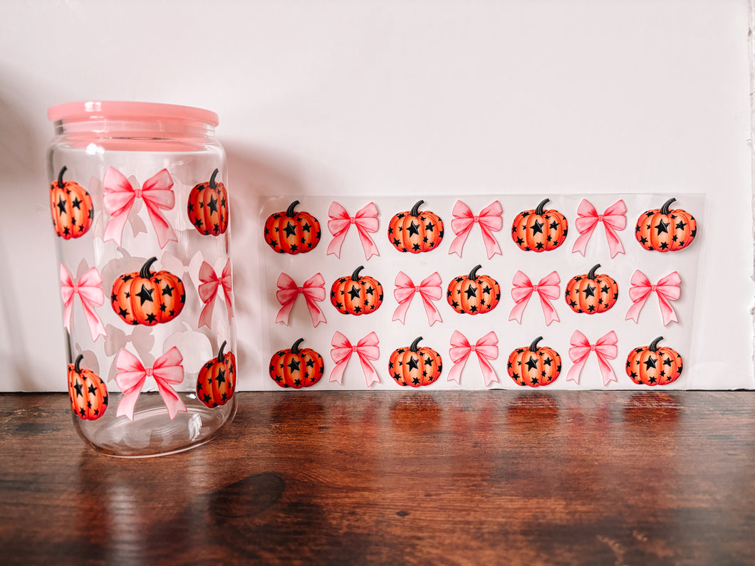 Pumpkins & Pink Bows