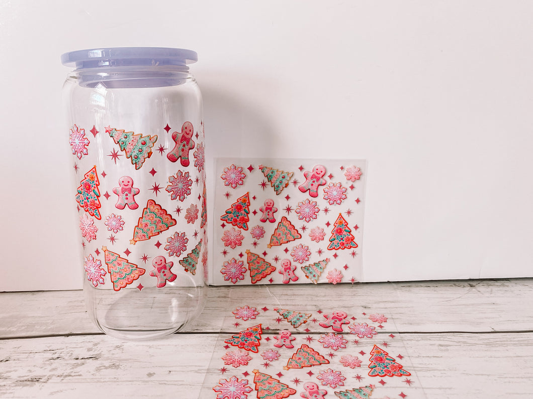 Pink gingerbread-decal