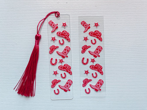 Pink Cowboy - bookmark decal