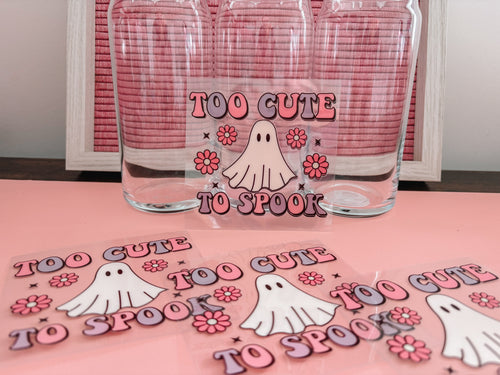 Too cute to spook- decal