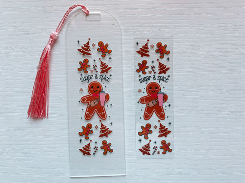 Sugar & Spice- bookmark decal