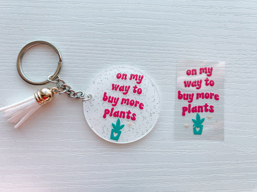 On my way to buy more plants- set of 4 mini decals