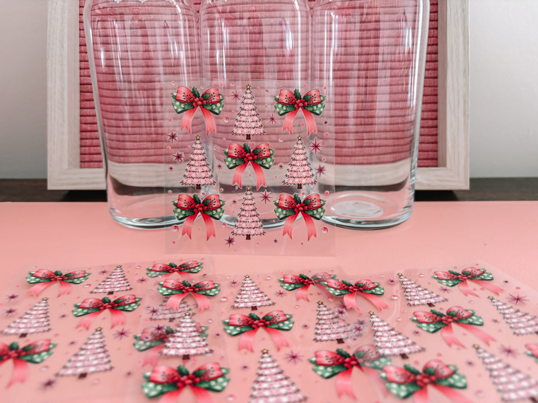 Holiday bows & trees- decal