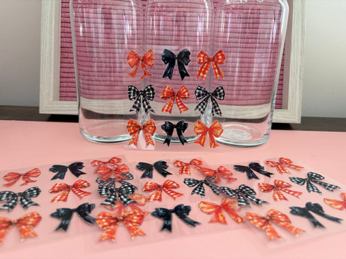 Fall vibe bows- decal