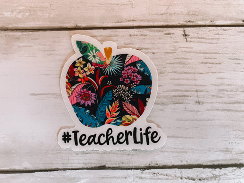 #Teacher life sticker (blue)