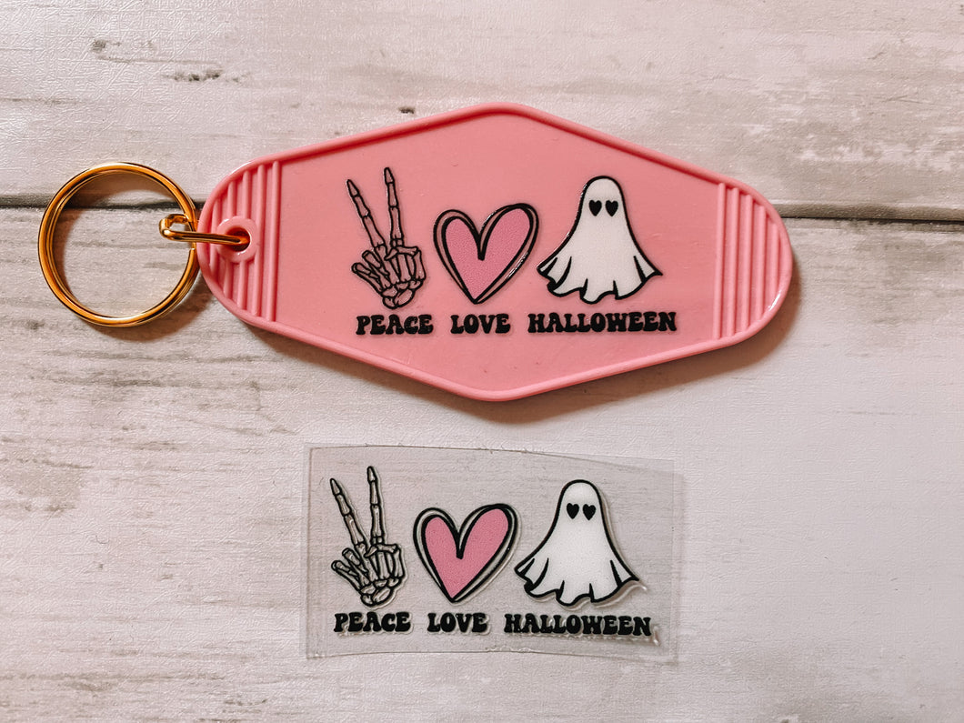 Peace Love Halloween (set of 4 mini decals)