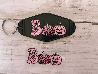 Pink boo (set of 4 mini decals )