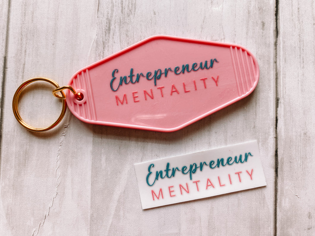 Entrepreneur Mentality (Set of 4 mini decals)