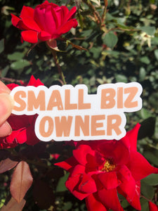 Small Biz Owner -  sticker