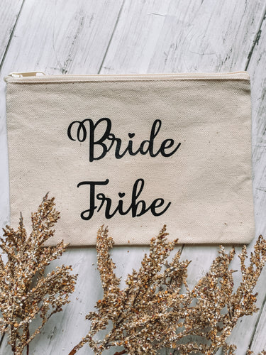 Bride Tribe - Canvas Zip Pouch