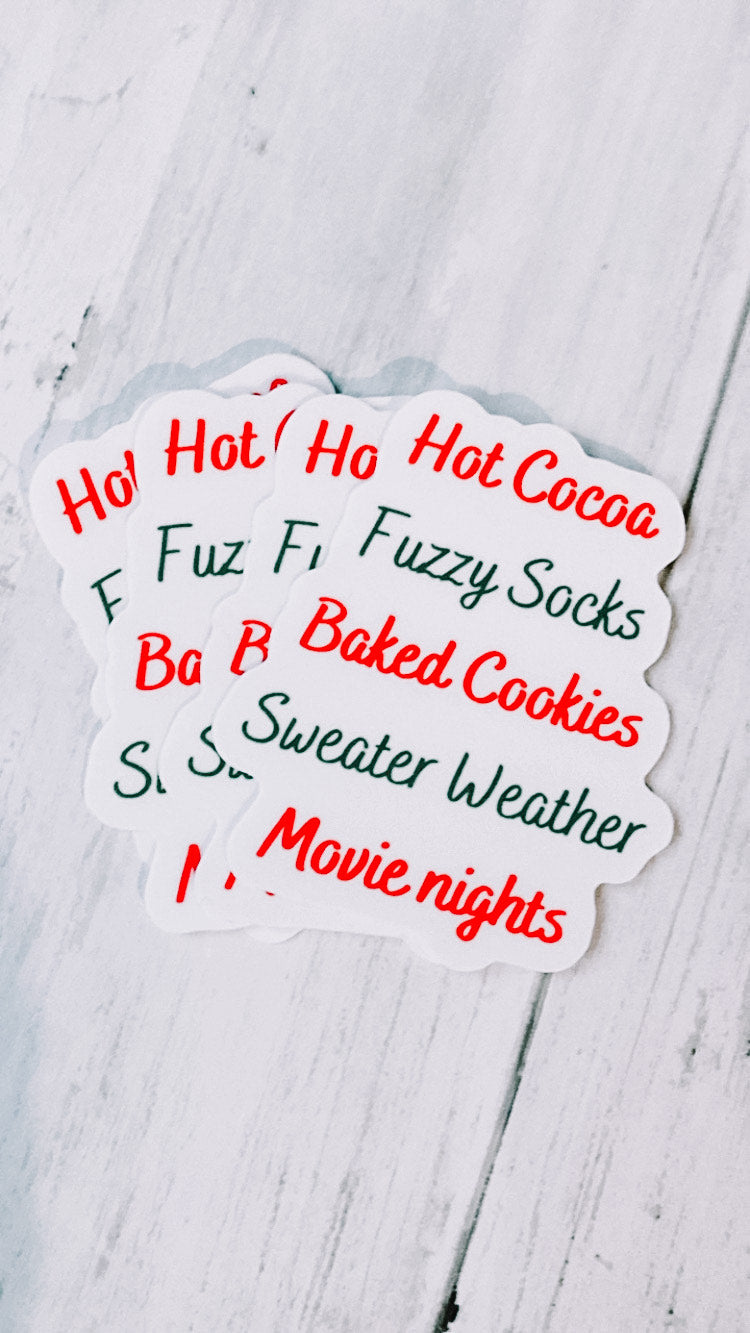 Hot Cocoa & Movie Nights - Sticker