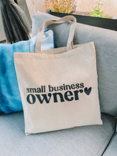 Load image into Gallery viewer, Small Biz Owner package (tote bag, a small biz sticker &amp; keychain)