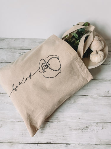 Be Kind Flower tote