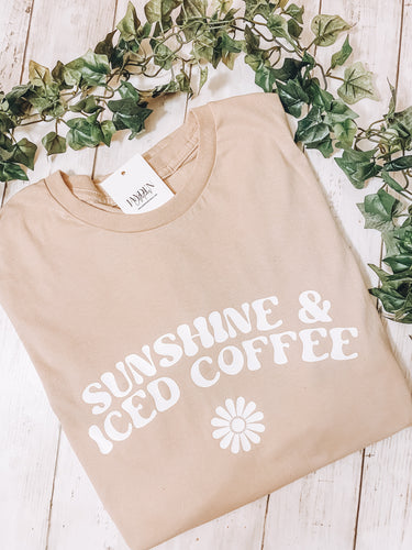 Sunshine & iced coffee - tee